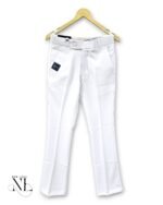 Classic White Boot Cut Pants for Men & Premium