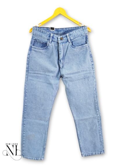 Premium Ice Blue Baggy Jeans for Men & Classic