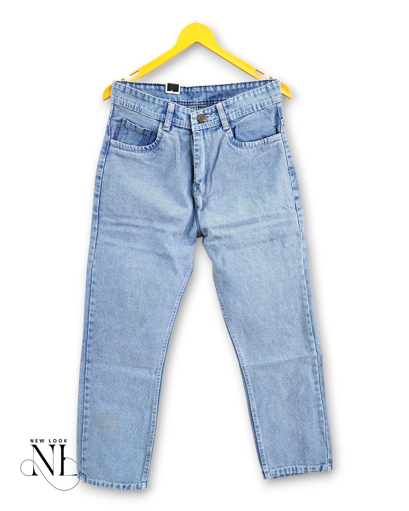 Premium Ice Blue Baggy Jeans for Men & Classic Premium Ice Blue Baggy Jeans for Men & Classic