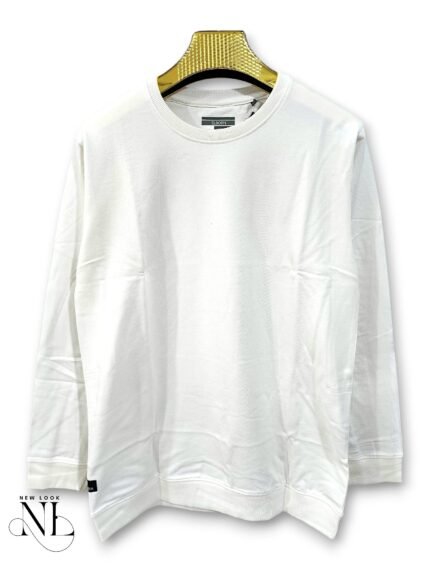 Best Stylish White Plain Full T-Shirt for Men