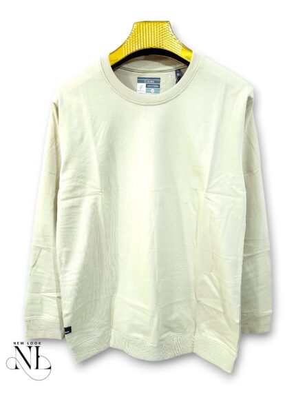 Trendy Light Yellow Plain Full T-Shirt for Men