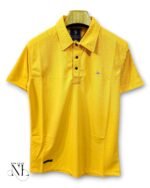 Trendy Yellow Plain Polo Half T-Shirt for Men