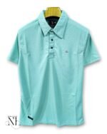 Trendy Light Green Plain Polo Half T-Shirt for Men