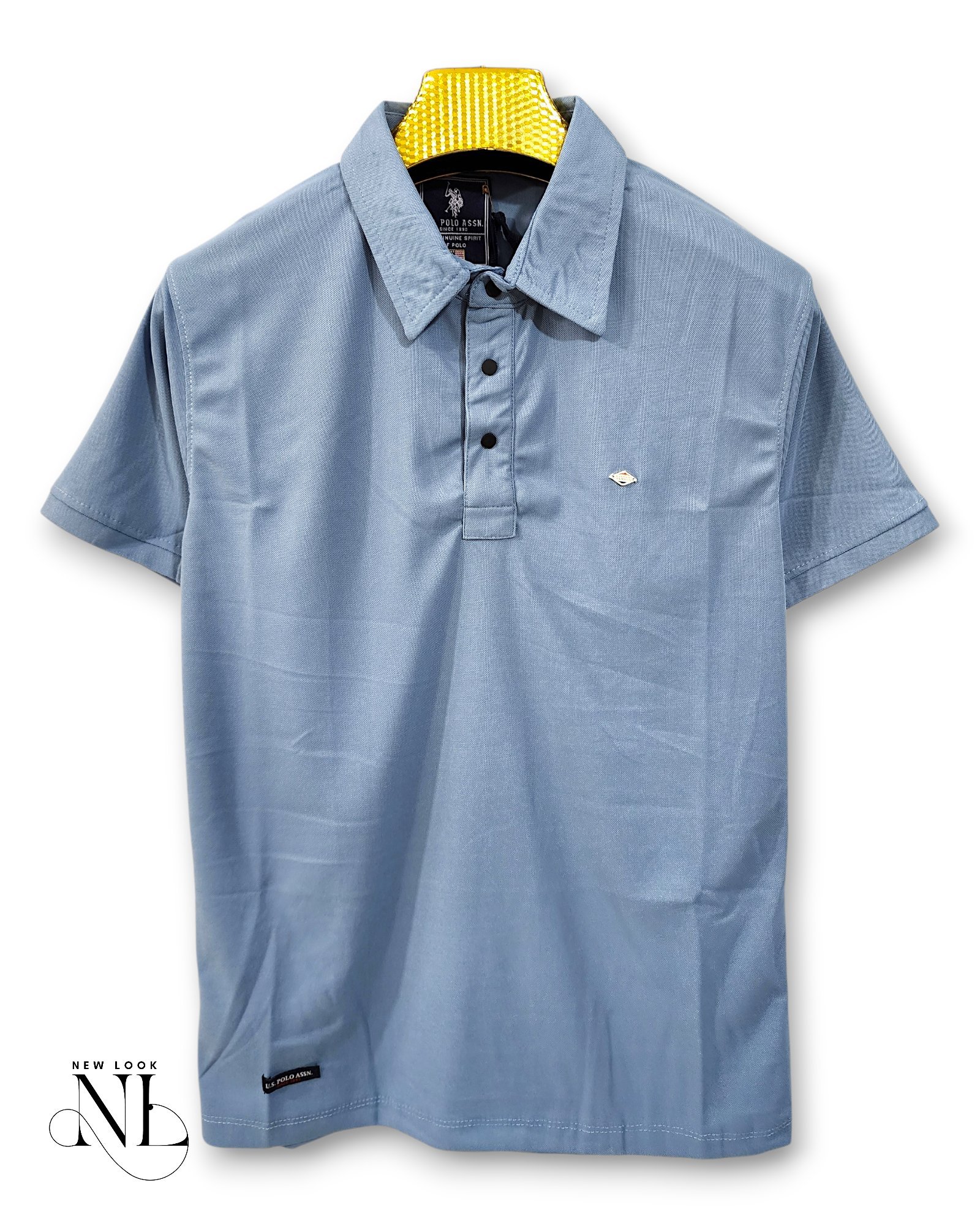 Stylish Blue Plain Polo Half T-Shirt for Men Stylish Blue Plain Polo Half T-Shirt for Men