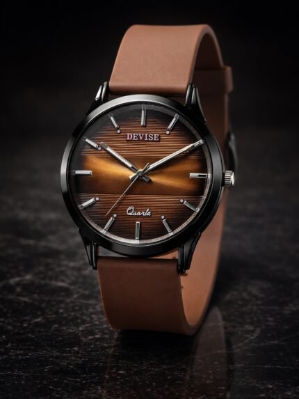 Classic Brown Strap Watch for Men & Stylish