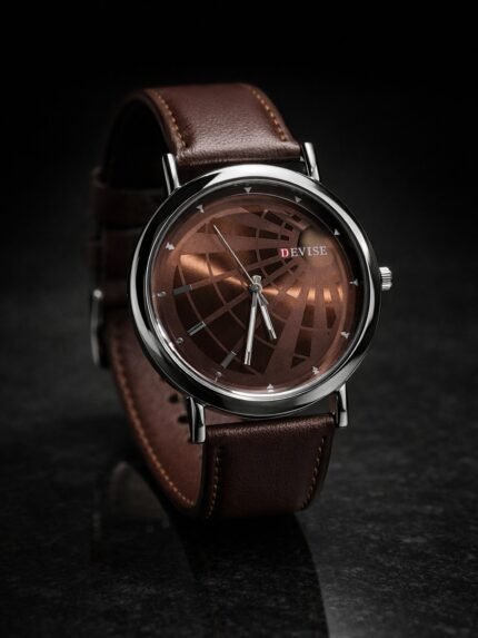 Trendy Brown Leather Watch & Premium Quality