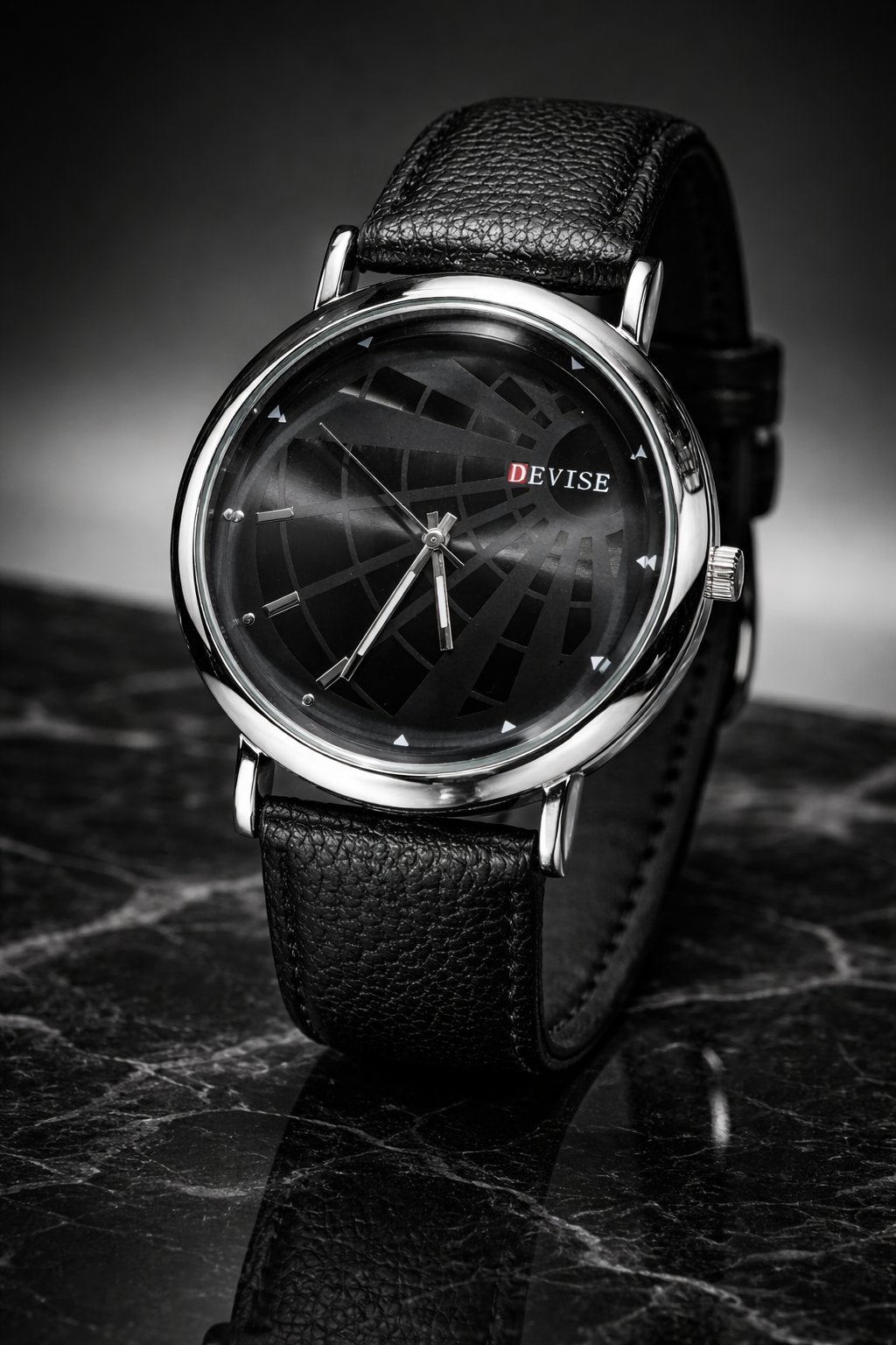 Trendy Black Leather Watch for Men Premium Trendy Black Leather Watch for Men Premium