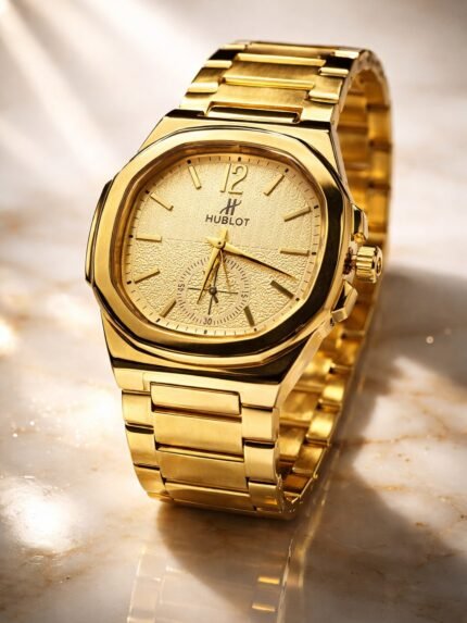 Trendy Luxury Golden Watch for Men & Gold Watch