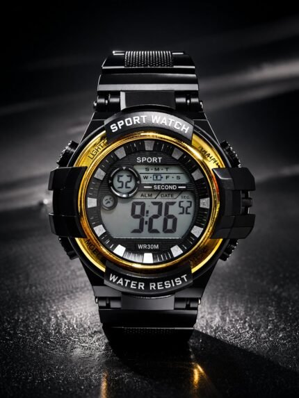 Premium Black Trendy Watch for Men & Best Quality