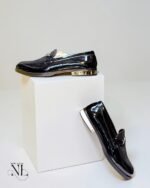 Trendy Jet Black Loafer Shoes for Men & Luxury Black