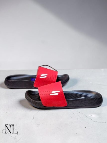 Stylish Best Red Black Slides for Men & Black Sliders