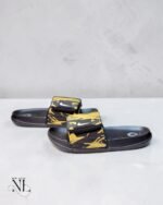 Classic Best Cream Black Slides for Men