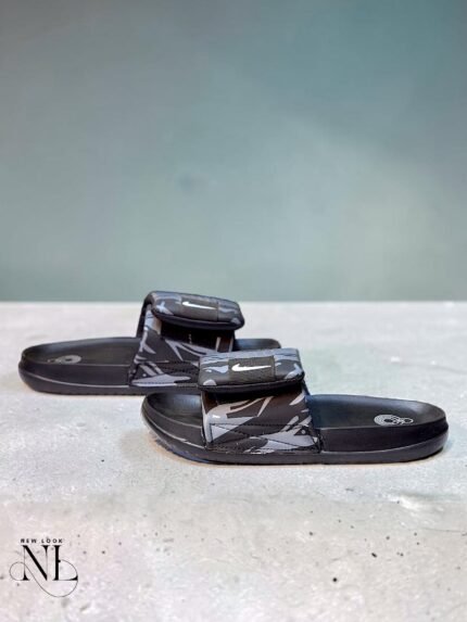 Trendy Grey Black Slides for Men & Designer Slides