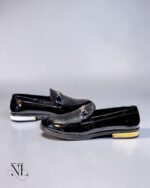 Trendy Jet Black Loafer Shoes for Men & Luxury Black