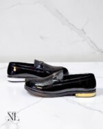 Stylish Jet Black Loafer Shoes for Men