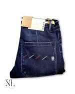 Classic Dark Blue Basic Denim Jeans for Men