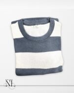 Classic Lite Grey Stripe T-Shirt Soft Cotton Comfort