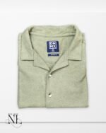Classic Lite Green Oversize Plain Shirt for Men