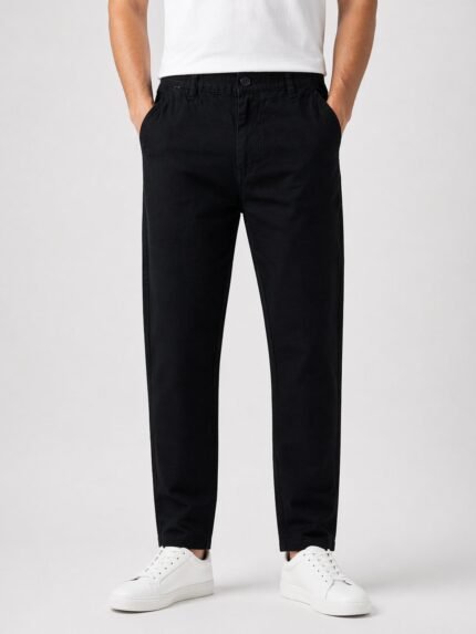 Classic Plain Black Linen Pants for Men – The Ultimate