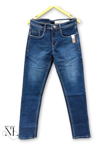 Classic Navy Blue Basic Jeans for Men - Best Denim