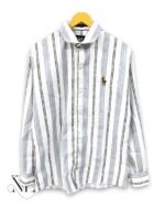 Classic Lite Grey Stripe Full Shirt for Men – Subtle Stripes