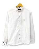 Classic White Plain Full Shirt for Men – The Ultimate