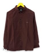 Maroon Plain Full Shirt Premium for Men – Ultimate Festive
