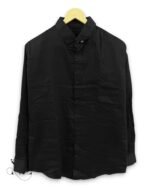 Stylish Black Plain Full Shirt for Men – Style Essential