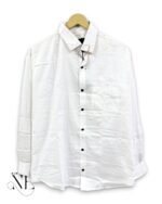 Trendy White Plain Full Shirt for Men – The Essential