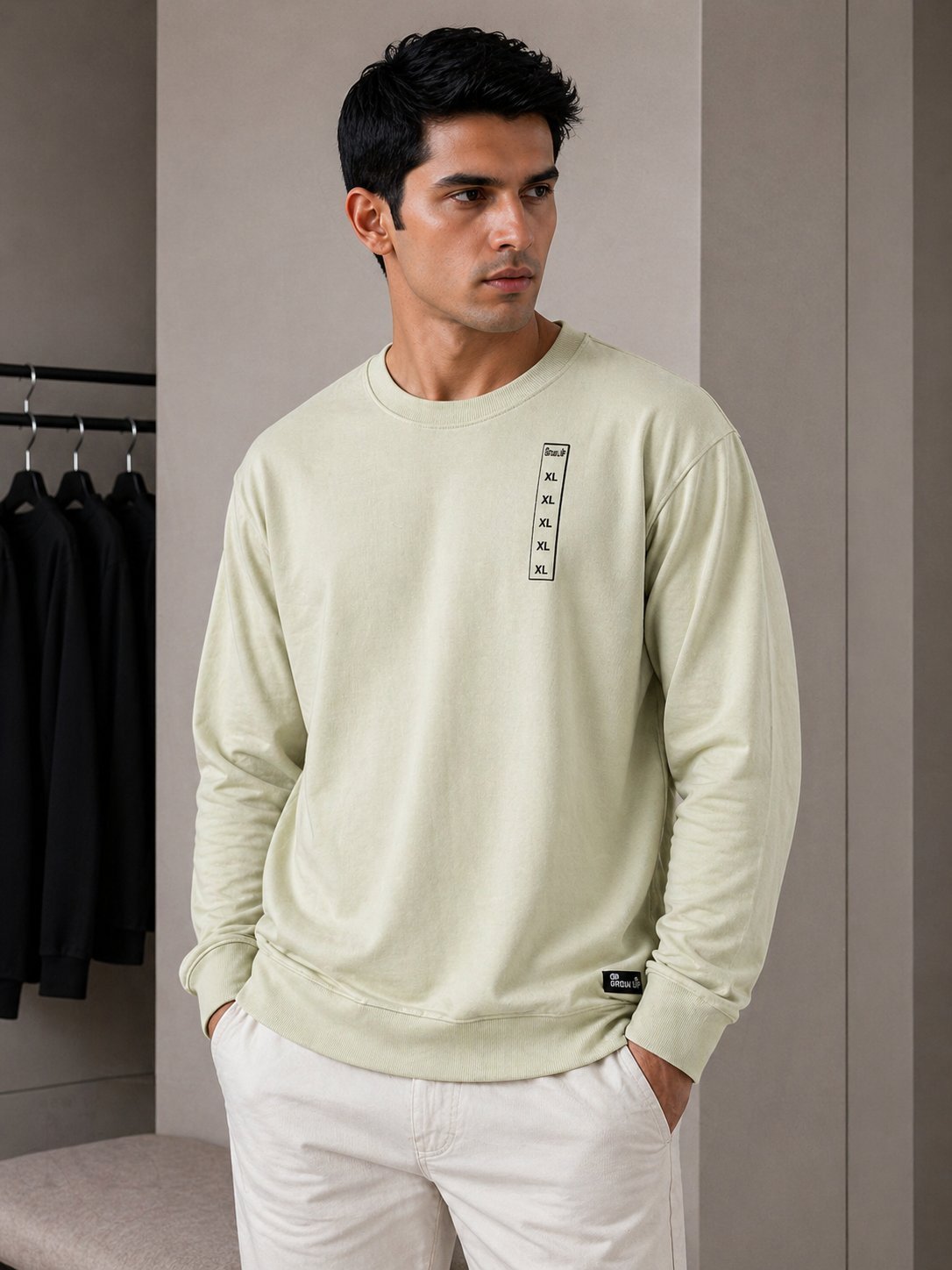 Premium Light Yellow Full T-Shirt for Men Premium Light Yellow Full T-Shirt for Men