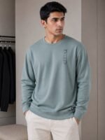 Premium Light Green Full T-Shirt for Men