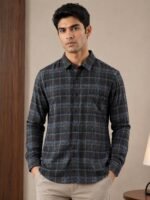 Checks Blue Full Shirt for Men & Best Premium