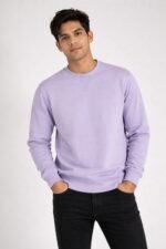 Light Purple Sweatshirt for Men & Winter Fashion