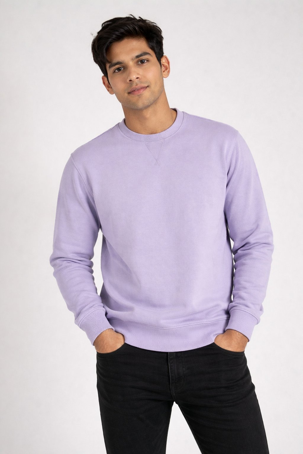 Light Purple Sweatshirt for Men & Winter Fashion Light Purple Sweatshirt for Men & Winter Fashion