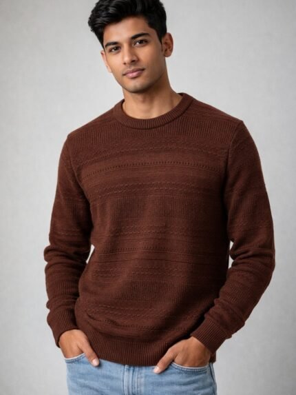 Best Premium Dark Brown Full T-Shirt for Men