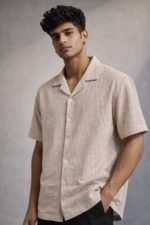 Best Premium Cream Plain Half Shirt for Men
