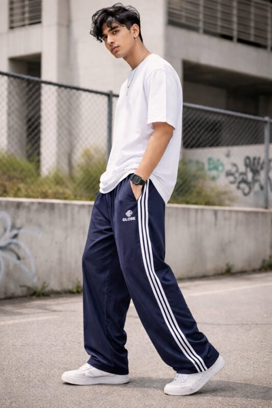 Classic Navy Blue Trackpant for Men & Premium