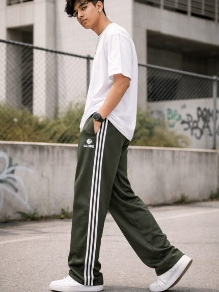 Classic Dark Green Trackpant for Men & Premium