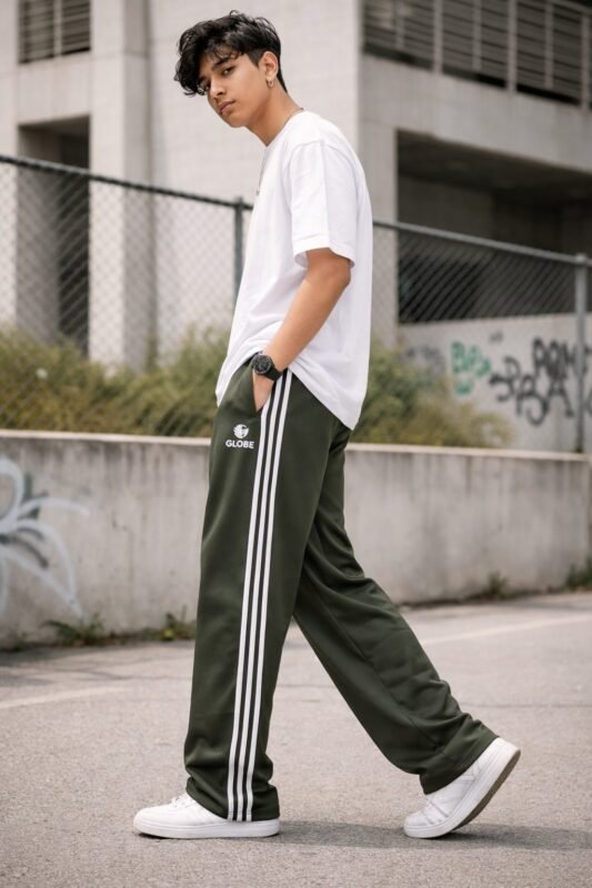 Classic Dark Green Trackpant for Men & Premium