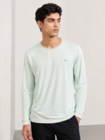 Compression Pista Green Full Plain T-Shirt for Men