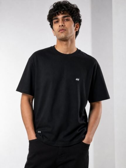 Classic Black Half T-Shirt for Men Premium Quality
