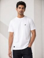 Classic White Half T-Shirt for Men Premium