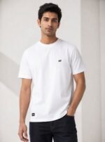 Classic White Half T-Shirt for Men Premium