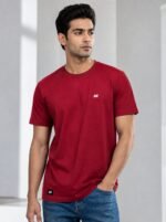 Classic Maroon Half T-Shirt for Men Premium Quality