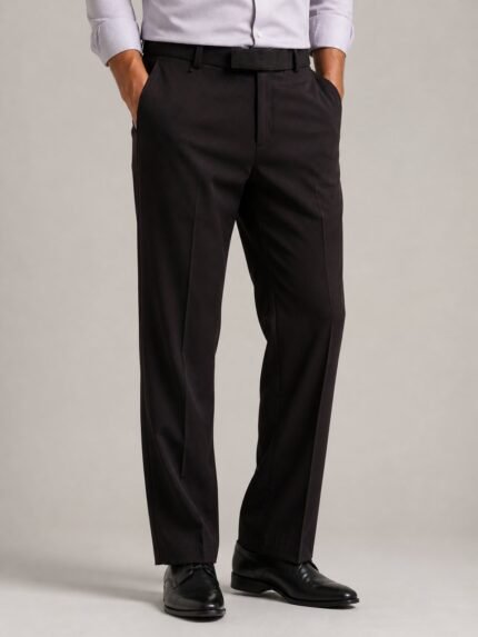 Trendy Straight Fit Brown Formal Pant for Men