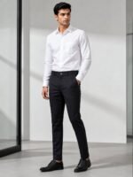 Classic Imported Jet Black Formal Pants for Men