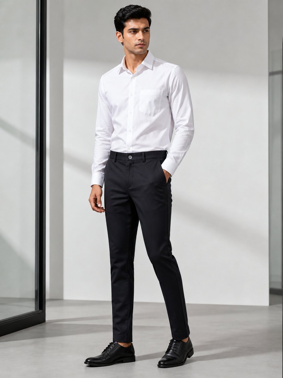 Classic Imported Jet Black Formal Pants for Men Classic Imported Jet Black Formal Pants for Men