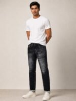 Best Premium Deep Grey Basic Denim Jeans for Men
