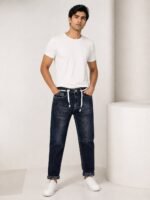 Best Deep Brown Basic Denim Jeans for Men