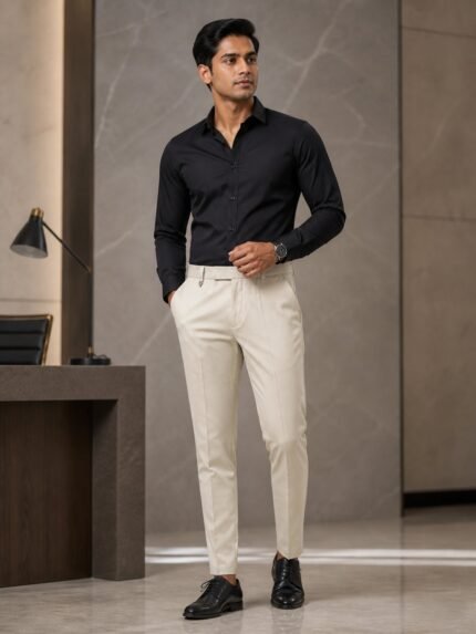 Stylish Cream Formal Pant for Men & Premium Quality